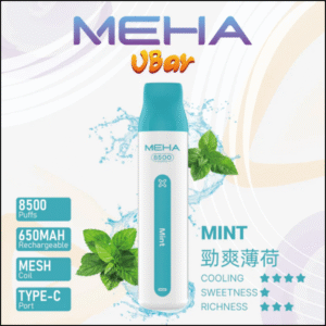MEHA VBar魅嗨8500口拋棄式電子煙|大容量持久體驗 薄荷