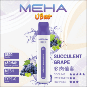 MEHA VBar魅嗨8500口拋棄式電子煙|大容量持久體驗 葡萄